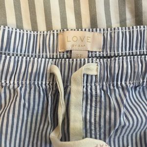 Love by Gap Blue Pinstriped Pajama Pants